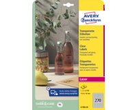 Etiquettes transparentes, 60 mm, rond