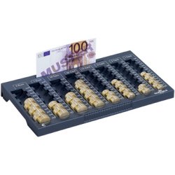 Casier à monnaie EUROBOARD L, (L)324 x (P)190 x (H)