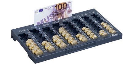 Casier à monnaie EUROBOARD L, (L)324 x (P)190 x (H)