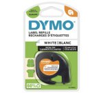 DYMO Ruban d'étiquette LetraTag, métallique, 12 mm x 4 m