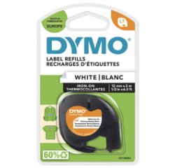 DYMO Cassette de ruban LetraTag, métallique, 12 mm x 4 m