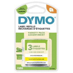 DYMO Ruban d'étiquette LetraTag, Starter Pack