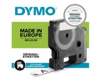 Cinta de poliéster Dymo D1 blanco sobre negro 19 mm S0720910