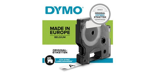 DYMO Ruban d'étiquette D1 blanc/transparent,