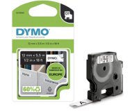 DYMO originele D1 Duurzame polyester labels | Zwarte Tekst op Wit Label | 12 mm x 5,5 m | zelfklevende etiketten voor de LabelManager labelprinter | gemaakt in Europa