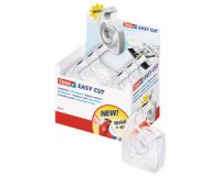 Plakbandafroller Easy Cut, leeg, 12 stuks, transparant