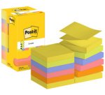 Bloc-notes adhésif z-notes, 76x76 mm, couleurs fluo