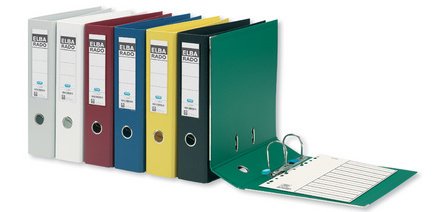 Classeur rado plast, largeur de dos: 80 mm,  A4