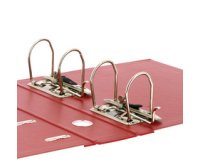 Elba Rado Plast ordner met dubbele mechaniek, donkerrood, rug van 8 cm