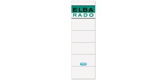Label for binder back 'RADO' - white