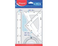 `Geometry set Medium Start 242, four-piece, transparent`