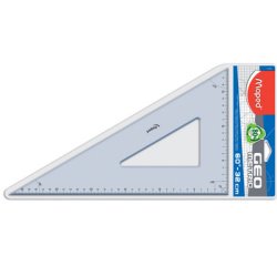 Equerre GEO METRIC 60 degrés, hypoténuse: 320 mm