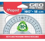 Rapporteur demi-circulaire géométrique 180 degrés