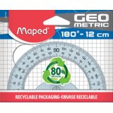 Rapporteur demi-circulaire géométrique 180 degrés