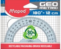 Rapporteur demi-circulaire géométrique 180 degrés