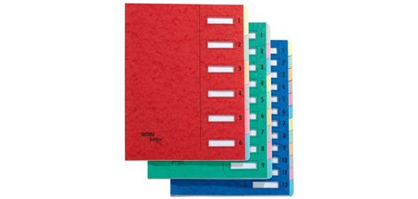 Junior Clip Sorter, 12 compartments, numeric, blue