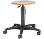 Tabouret pivotant 'TEC 60', en bois