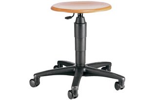 Tabouret pivotant 'TEC 60', en bois