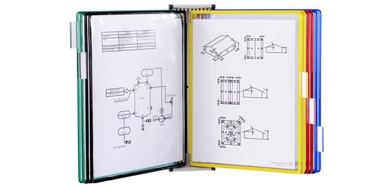 by tarifold Kit mural magnétique, A4, équipé