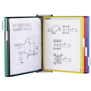 Set magnetisch wandelement, A4, lichtgrijs