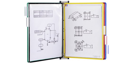 by tarifold Kit mural magnétique, A4, équipé
