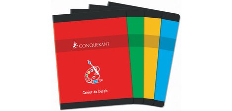 CONQUERANT SEVEN Drawing pad, NF45, 240 x 320 mm, plain