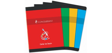 CONQUERANT SEVEN Drawing pad, NF45, 240 x 320 mm, plain