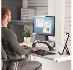 Support moniteur TFT/LCD Smart Suites, noir/argent