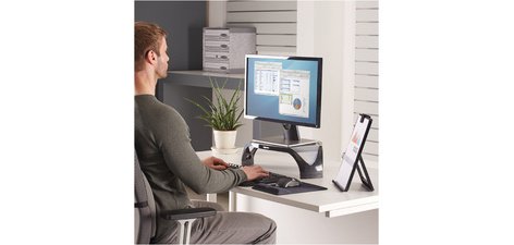 Support moniteur TFT/LCD Smart Suites, noir/argent