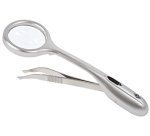 Pince à épiler avec loupe 'Trizette', avec lumière LED