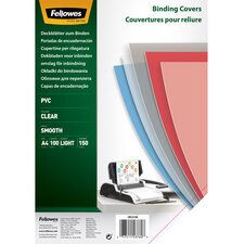 Couverture de reliure PVC Fellowes A4 20/100 transparent - Paquet de 100