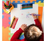 Crayon couleur bic kids evolution résine synthèse 140mm triangle gros module résiste mordillage étui carton 12 unités