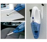 Aspirateur à main sans fil AKS 828, blanc/bleu