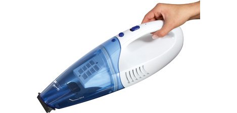 Aspirateur à main sans fil AKS 828, blanc/bleu