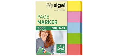 Marque-page repositionnable Multicolor, 50 x 15 mm