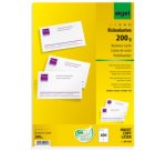 carte de visite, 85 x 55 mm, 185 g/m2, extra blanc