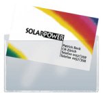 Pochette pour cartes de visite, en PP, autocollant