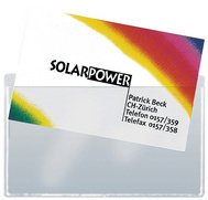 Hoesje voor visitekaartjes, PP, zelfklevend