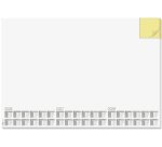 Sous-main bloc papier 'Time', 595 x 410 mm