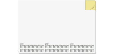 Sous-main bloc papier 'Time', 595 x 410 mm