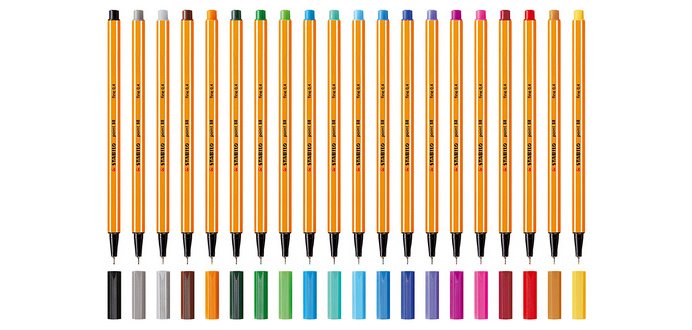 Feutre à pointe fine point 88, marron