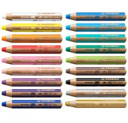 Crayon multi-talents woody 3 en 1, rond