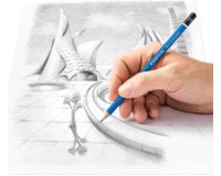 Crayon Mars Lumograph, degré de dureté: 3B