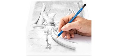 Crayon Mars Lumograph, degré de dureté: 3B