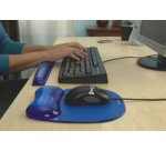 Repose-poignet avec tapis de souris Crystal Gel