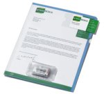 pochette dictée, DIN A4, en plastique, bleu