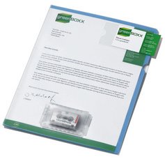 Hoes met vak voor dictafoon, DIN A4, plastic