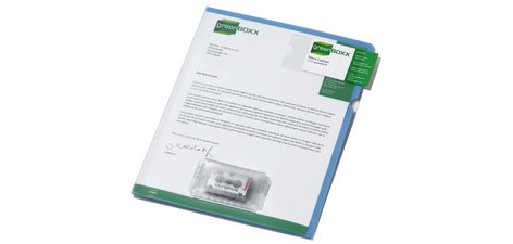 pochette dictée, DIN A4, en plastique, bleu