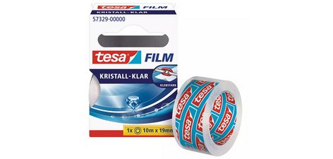 Film Ruban adhésif, 15 mm x 10 m, invisible
