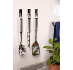 Powerstrips Crochet adhésif LARGE classic, chromé